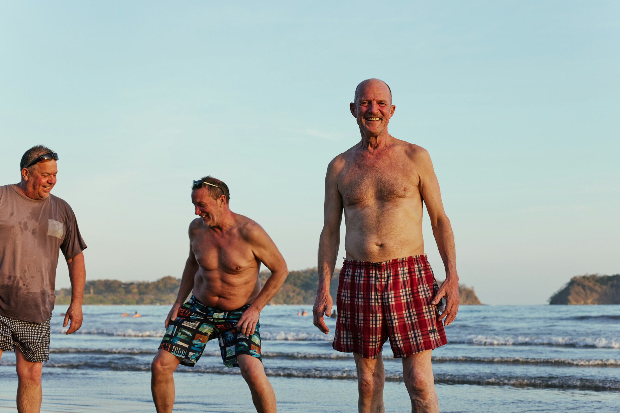Group Of Humans, Healthspan Image, Three older white men on the beach